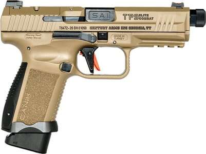 Handguns Century Arms 4.73" 9mm CIA HG6481DN    CANIK TP9   ELT CMBT 9MM 18R   FDE • Model: 4.73"